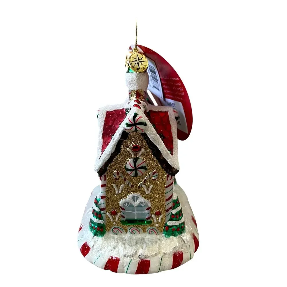 NEW Christopher Radko Sweet Tooth Cottage Glass Ornament